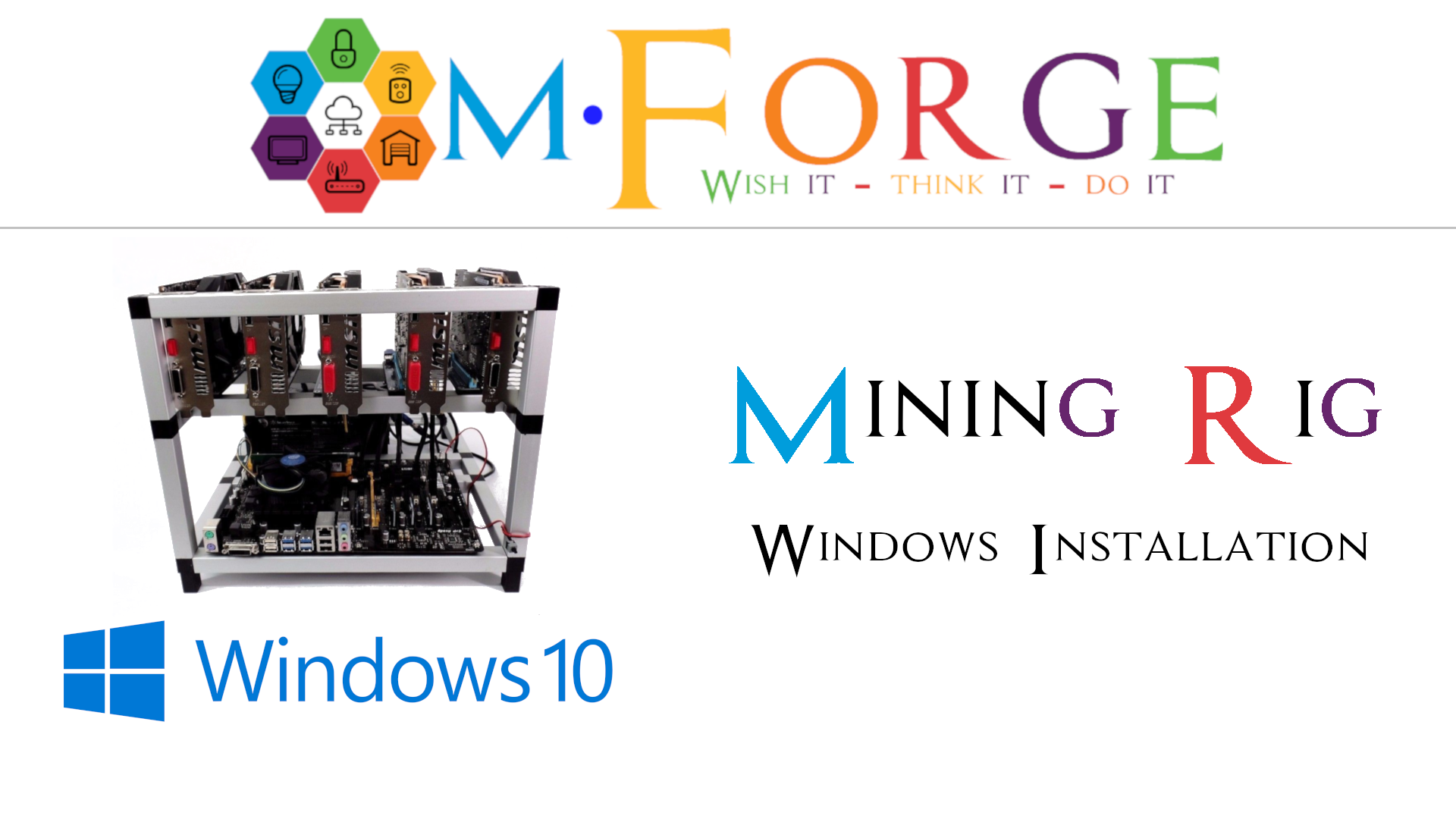 Install and configure Windows 10 for mining rig