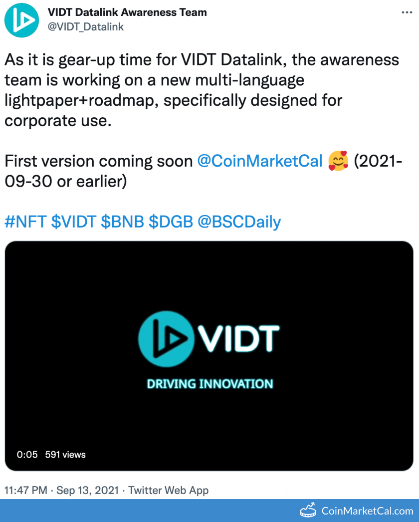 VIDT Datalink [VIDT] Live Prices & Chart