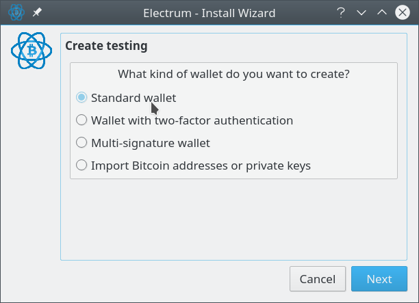 Generate BTC legacy address - Setup Electrum wallet to Legacy