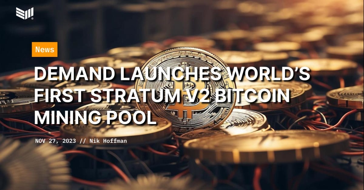 Stratum V2 | The next generation protocol for pooled mining