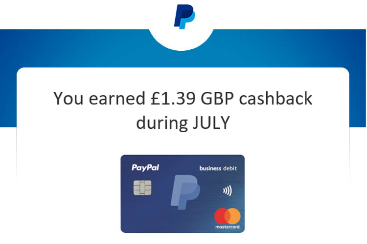 Solved: PayPal Business Debit MasterCard 1% Cash Back Bene - PayPal Community