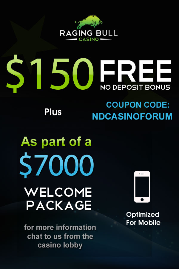 Raging Bull Casino $ No Deposit Bonus Codes Mar 