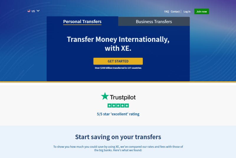 Xe Money Transfer Review: Low Fees, Fast Transfers | Finder Canada