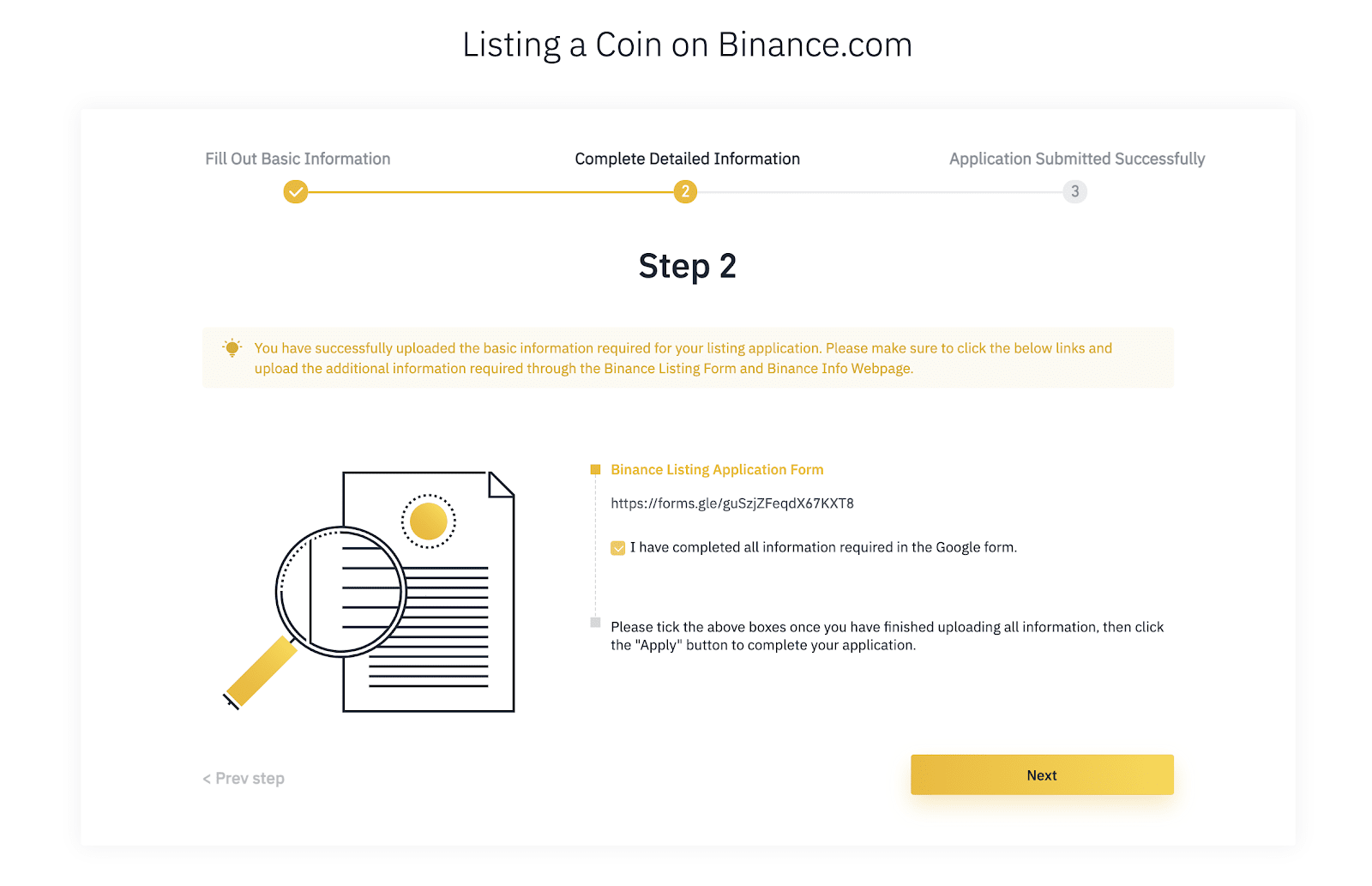 According to CZ. the conditions for listing the token on Binance - Coincu