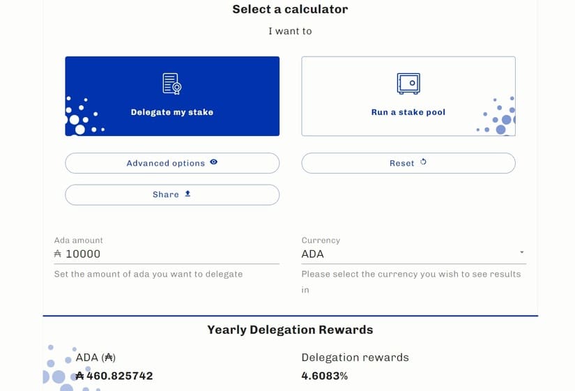 Cardano edges closer to live staking, releases rewards calculator