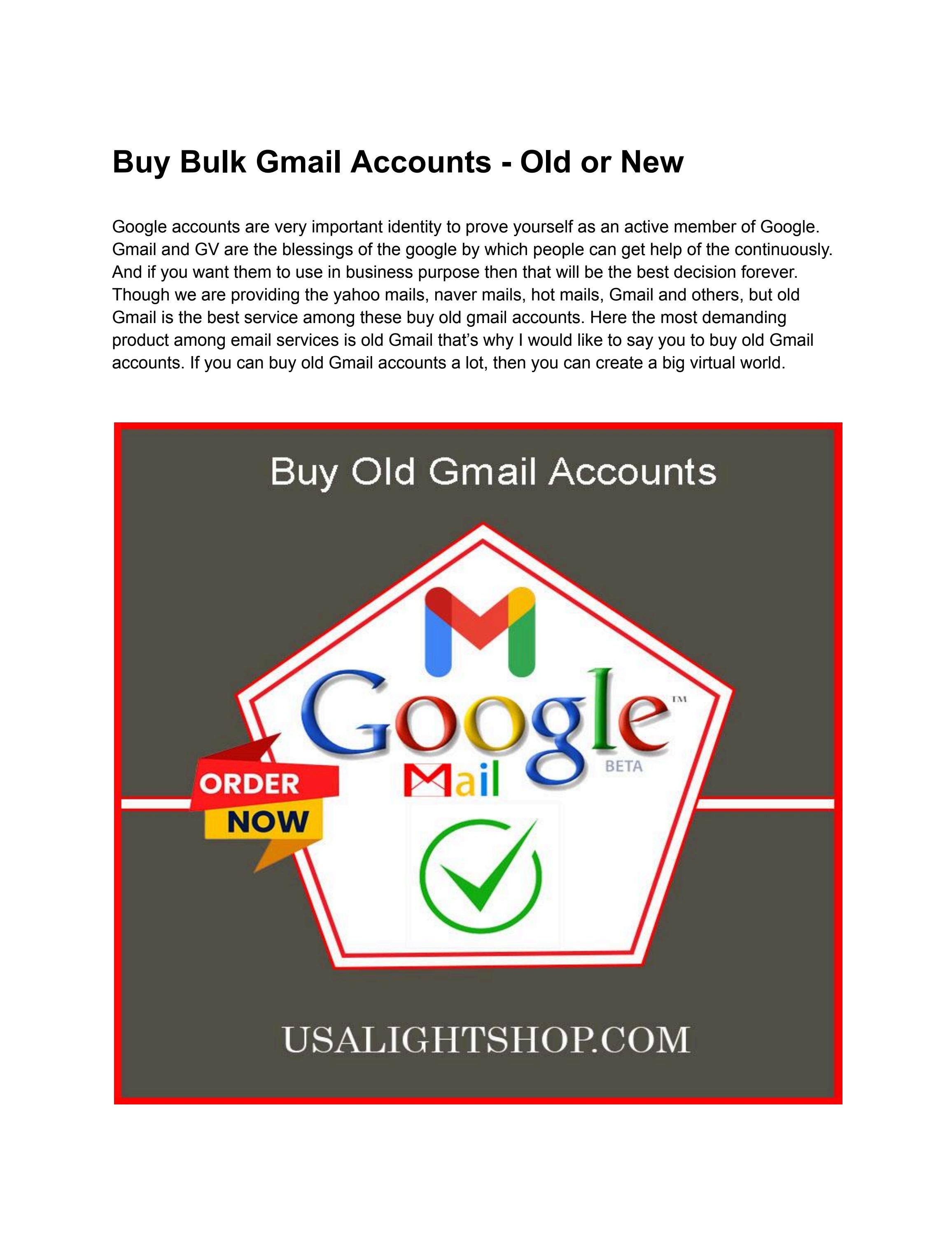 Buy Gmail accounts PVA from 1 cent! | Best Google accs in AccsMarket