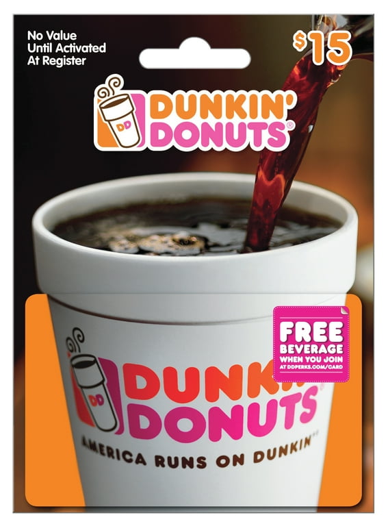 Dunkin’ Gift Card $5 to $25