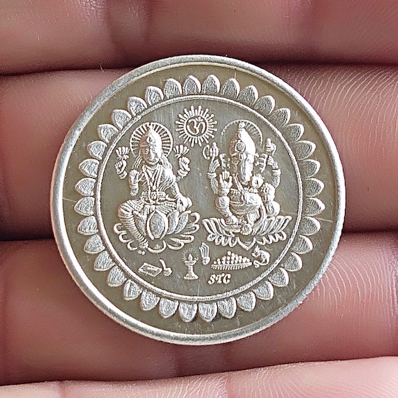 Goddess Lakshmi 50 Gram Silver Coin