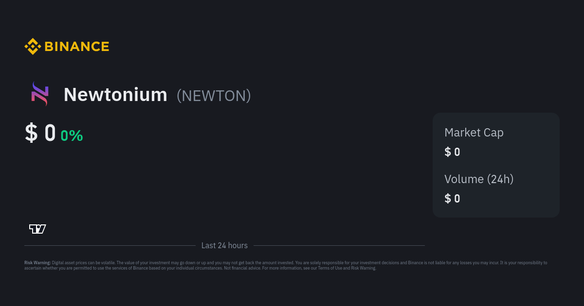 Convert 1 NEWTON to USD - Newtonium price in USD | CoinCodex