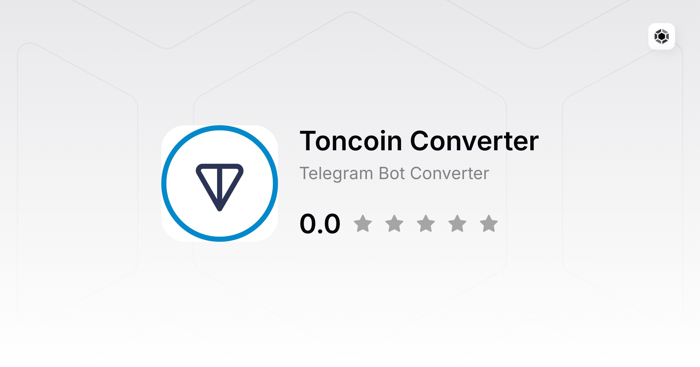 Telegram bot TONOMETER — @TonometerBot