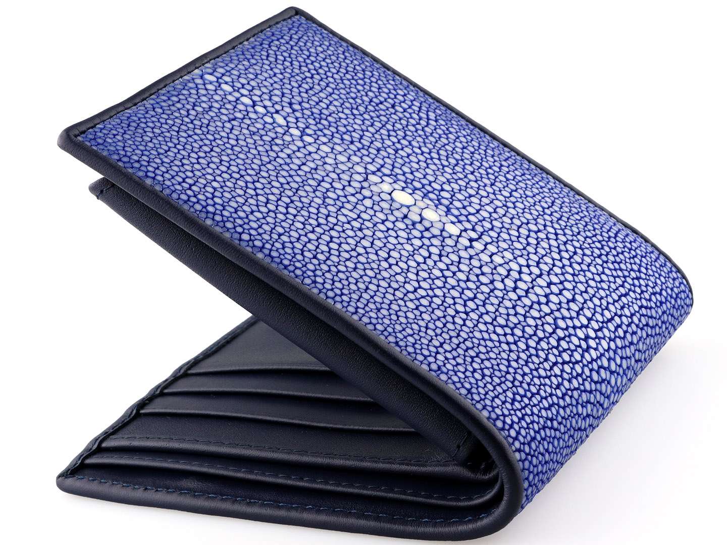 Blue Marble-Print Small Wallet - CHARLES & KEITH VN