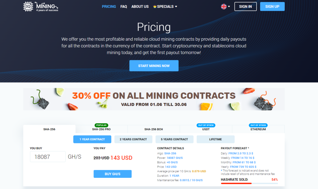 IQ Mining review Is This Cloud Mining Platform Legit? - Cryptalker