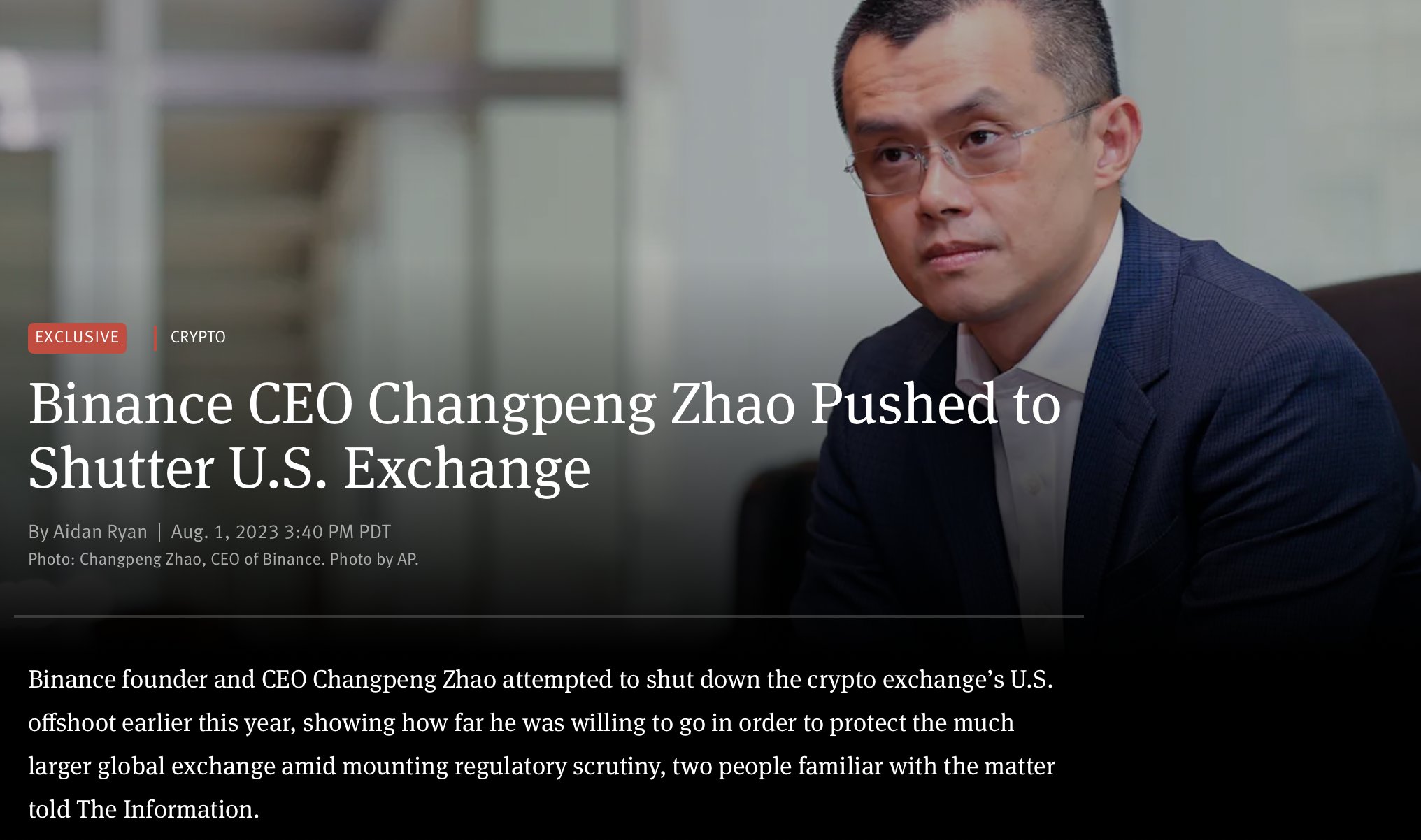 Binance’s crypto dominance under threat after loss of founder Changpeng Zhao