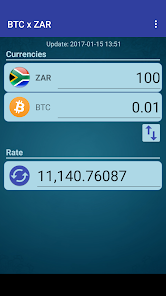 1 ZAR to BTC - South African Rand to Bitcoins Exchange Rate