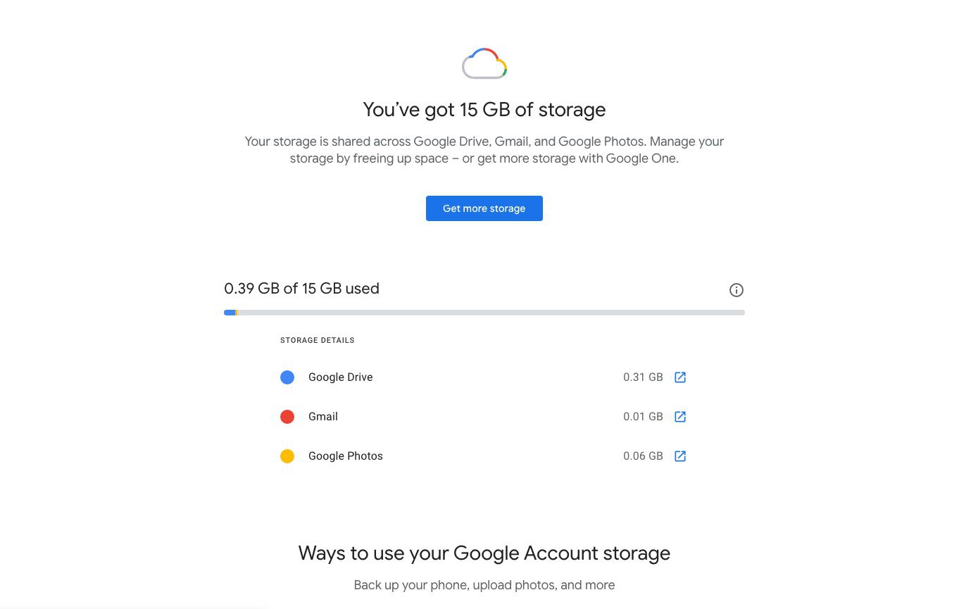 Buy more Google storage - Computer - Google Drive Help