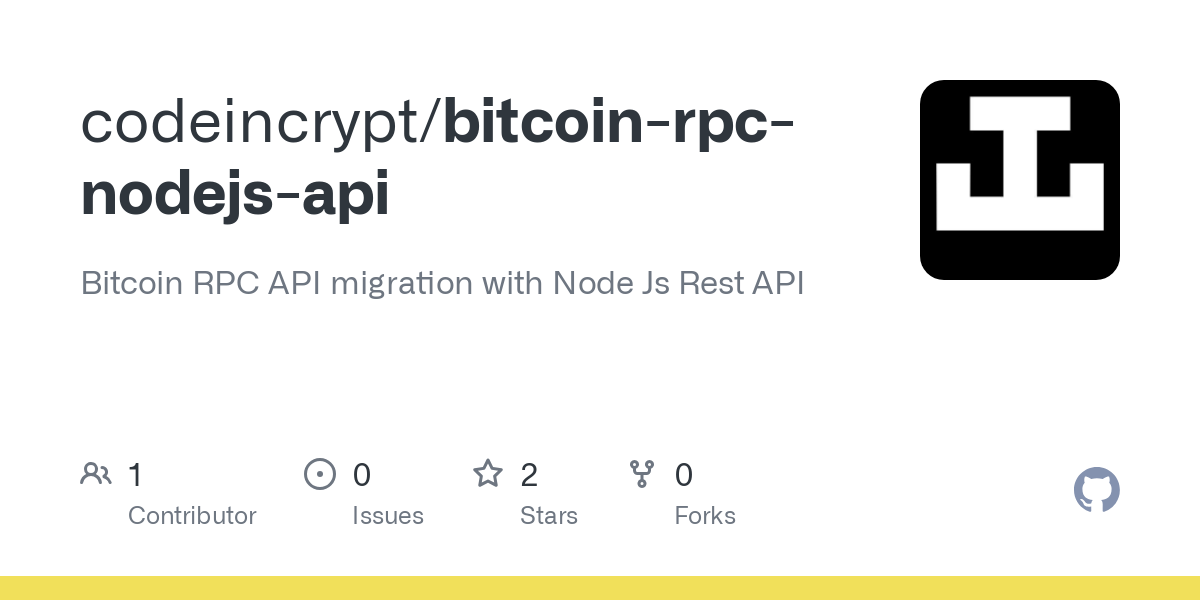 RPC API Reference — Bitcoin