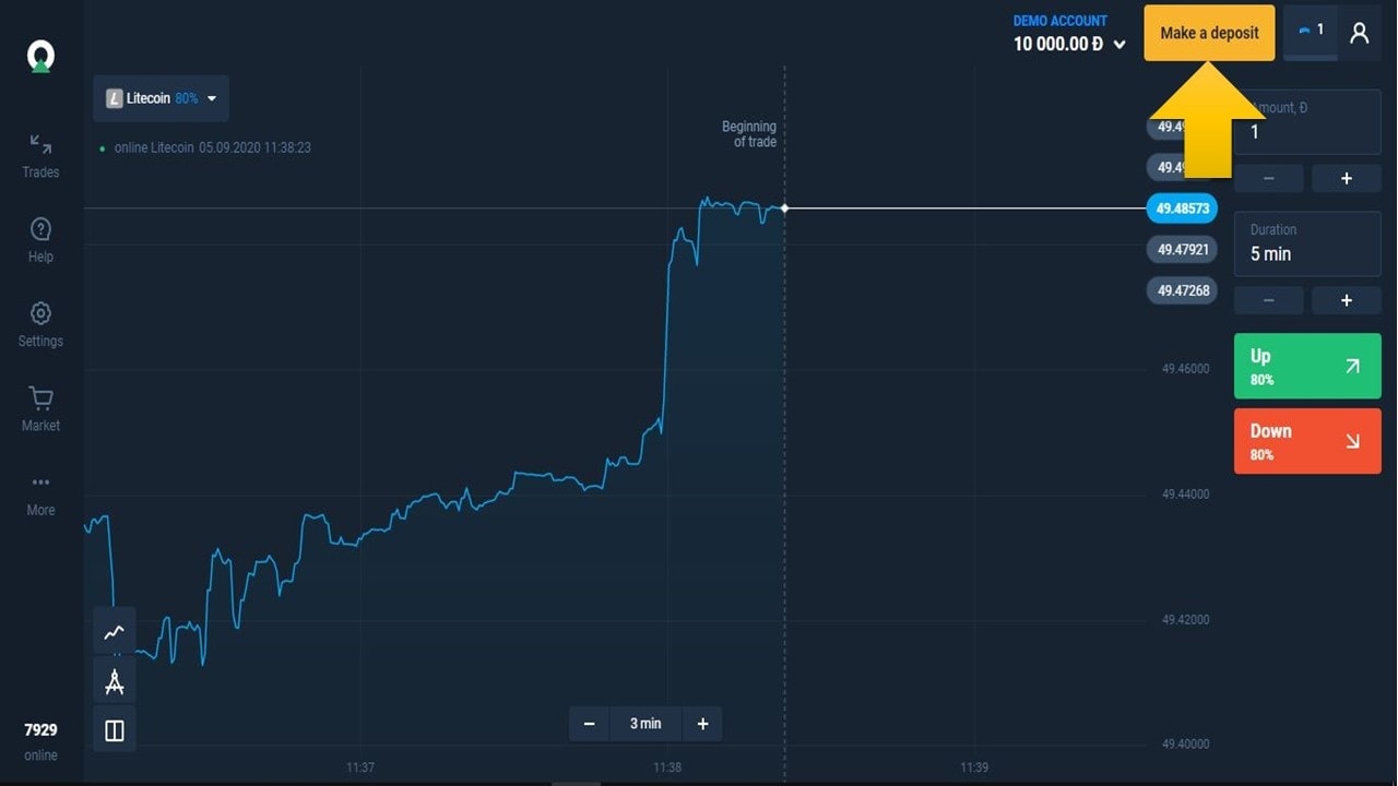 Olymp Trade - Deposit Money