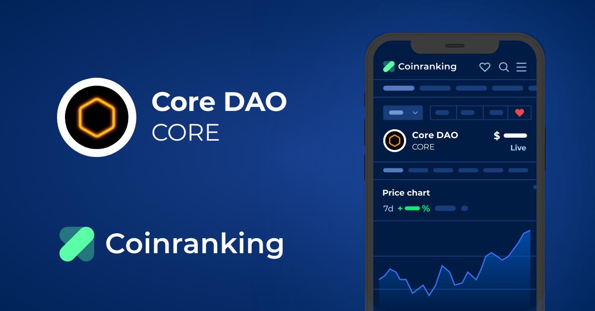 Core DAO Price Today - CORE Coin Price Chart & Crypto Market Cap