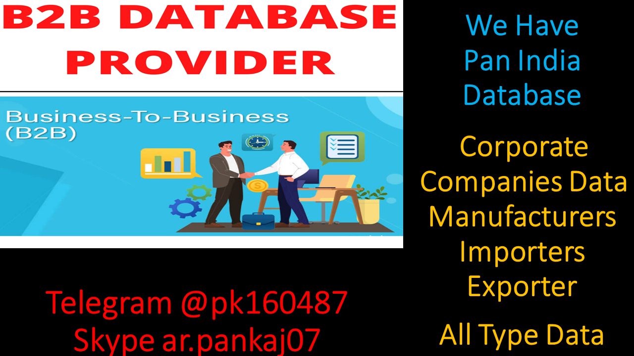 B2B Email Database India - Data Providers Company in India