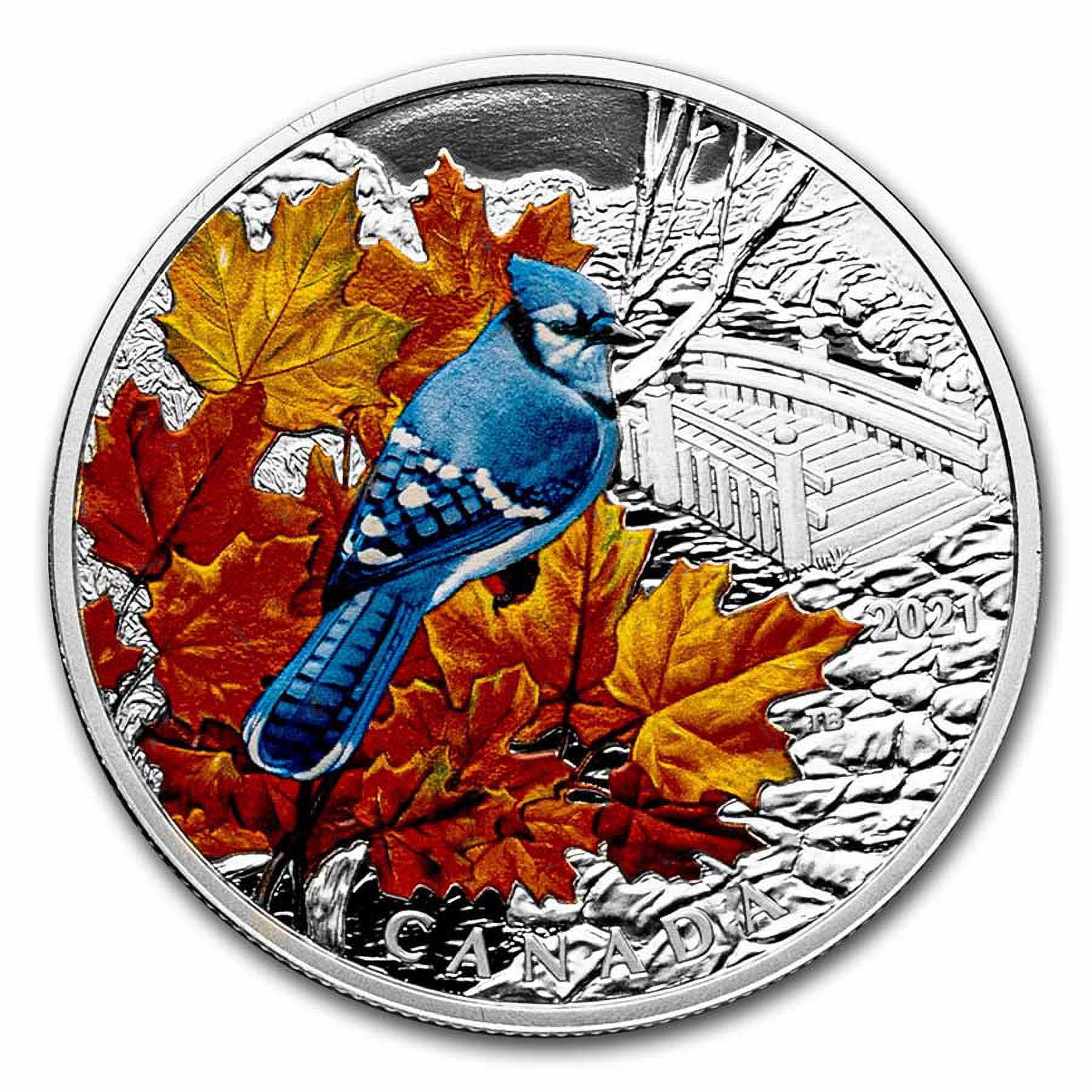 Canada $20 Colourful Birds - Blue Jay Fine Silver (No Tax)