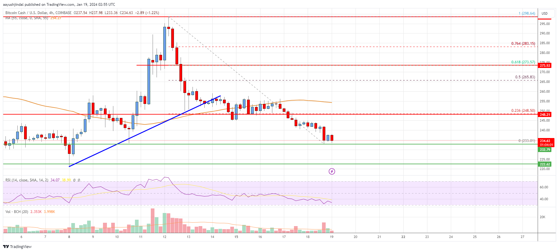 BCH USD - Bitcoin Cash Price Chart — TradingView