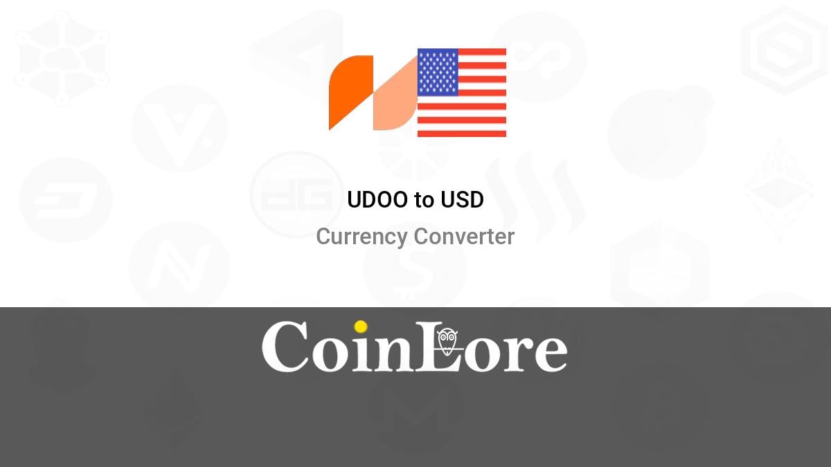 Howdoo Price Today - UDOO to US dollar Live - Crypto | Coinranking