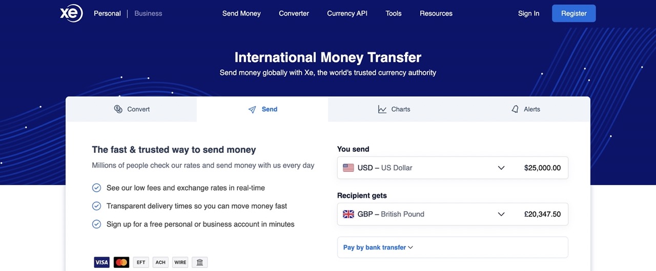 Send Money from the United States | Xe Money Transfer US - USD