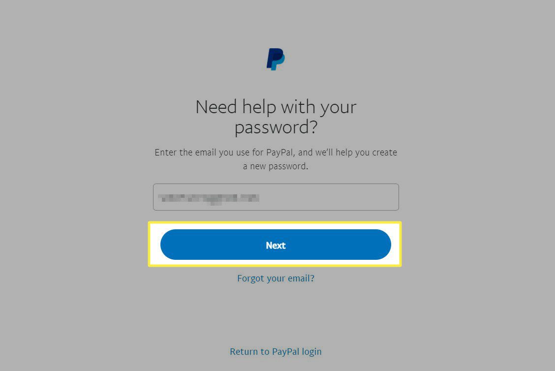 PayPal Here US - Forgot Password