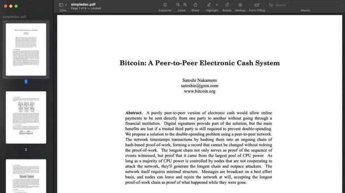 Bitcoin White Paper