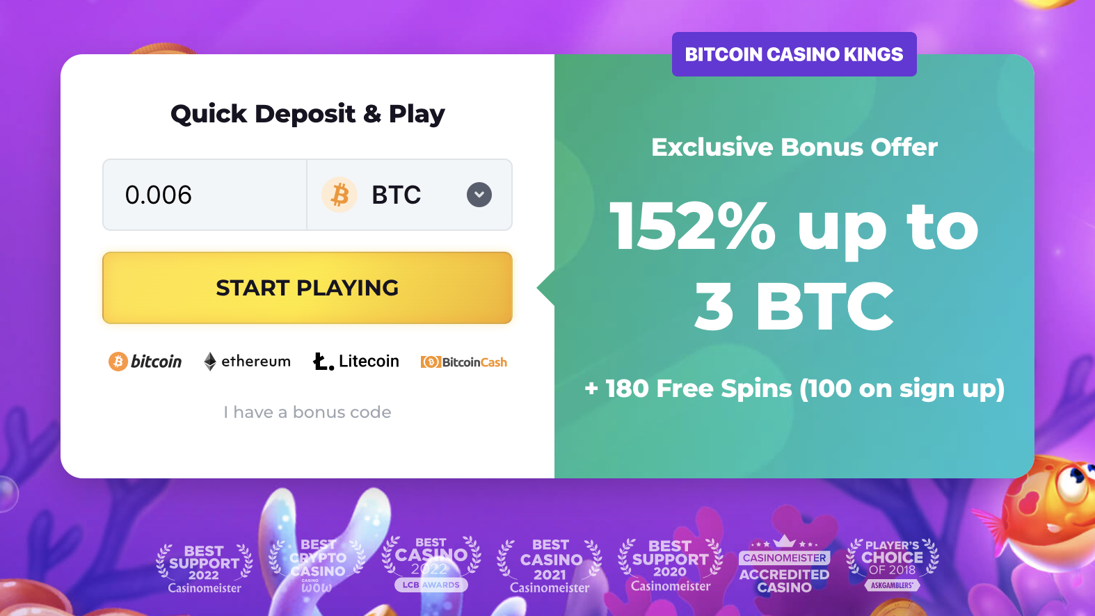 Exclusive Bitcoin Casino No Deposit Bonuses | bymobile.ru