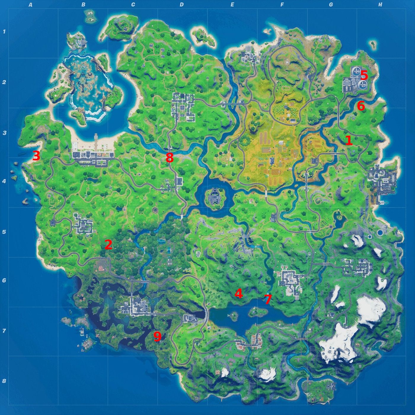 Fortnite Season 4 XP Coins Locations - Maps for All Weeks! - Pro Game Guides