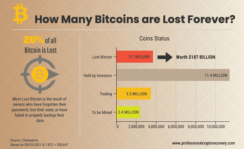 How Many Bitcoins Have Been Lost? | OriginStamp