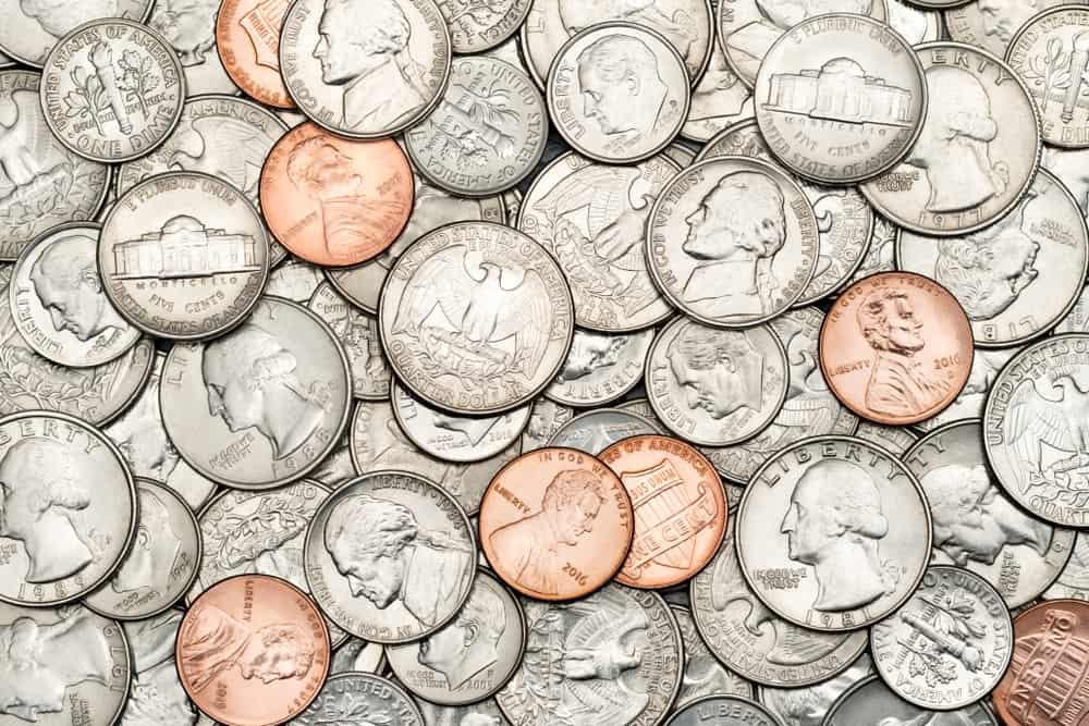 Cash in coins at Coinstar.