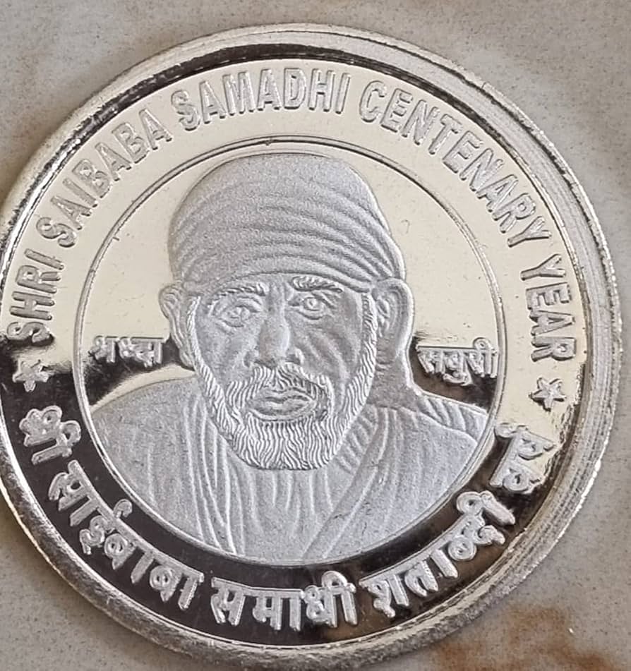 Precious Moments - Buy Sai Baba 10GM Pure Silver Coin | TrueSilver