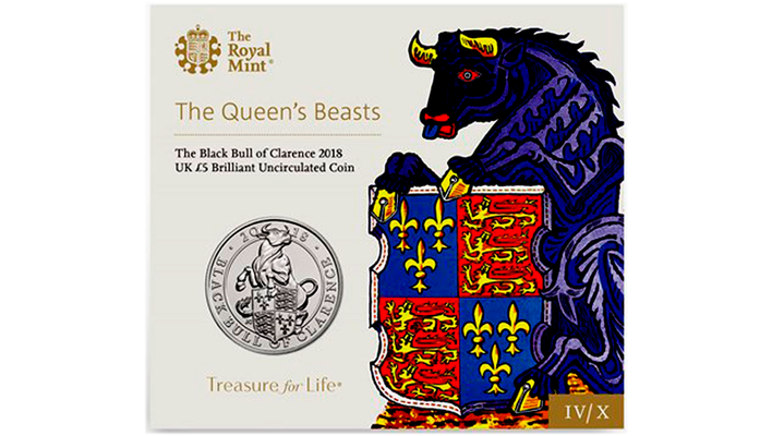 Black Bull of Clarence - Silver Queens Beast From Royal Mint