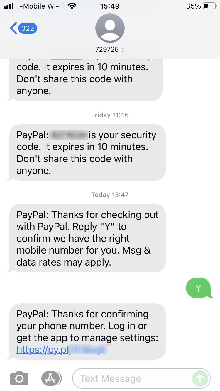 I'm not receiving the SMS or text to confirm my identity. What should I do? | PayPal AU