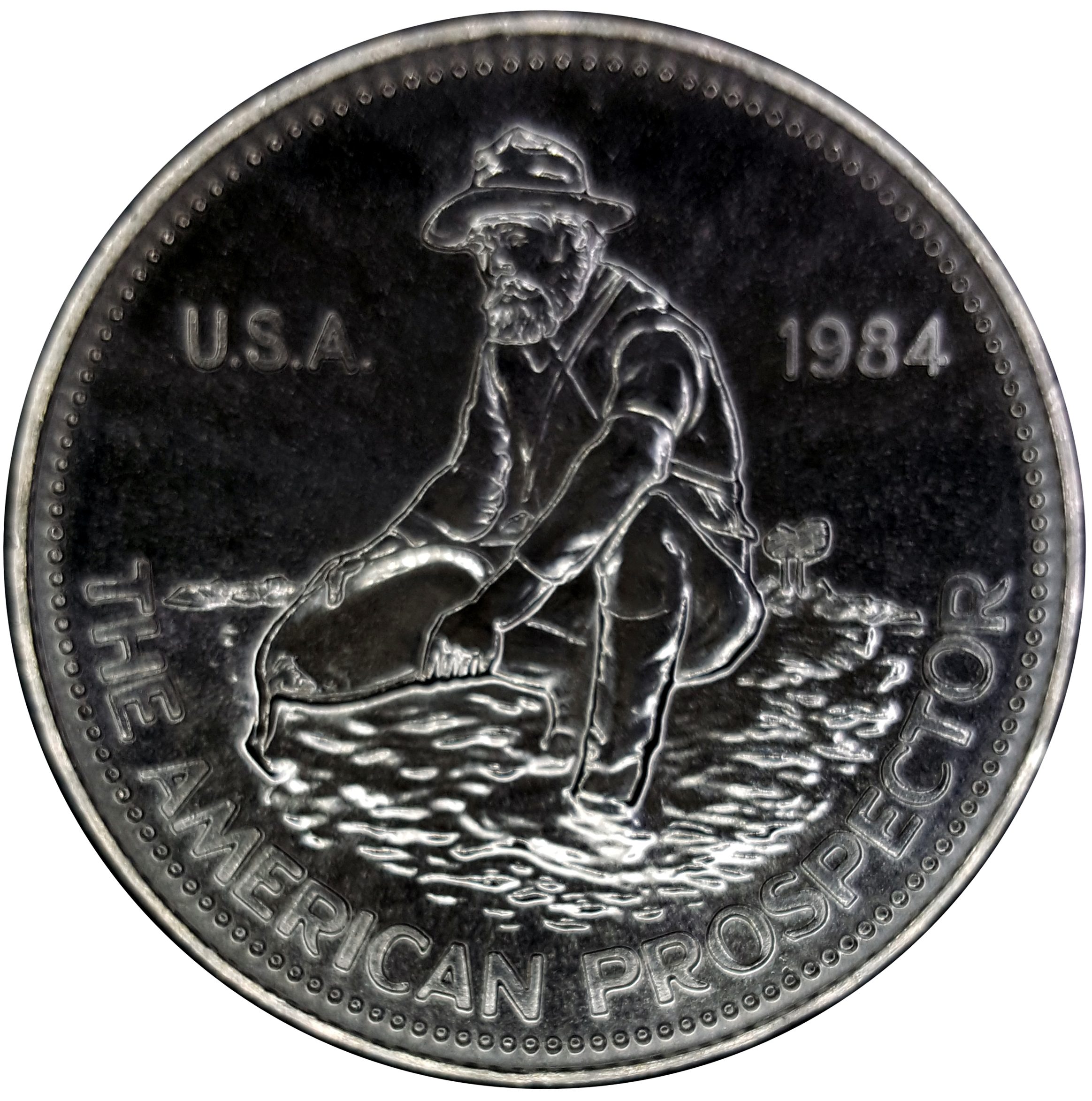 Engelhard American Prospector 1oz Fine Silver Round – Uncirculated - The Mint