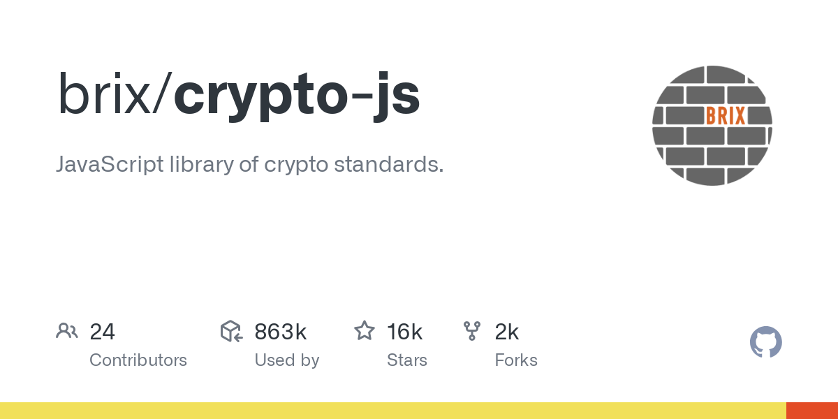 is this still maintained? · Issue # · brix/crypto-js · GitHub