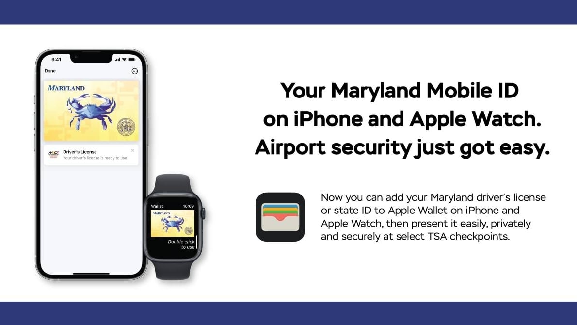 Pages - Maryland Mobile ID in Apple Wallet