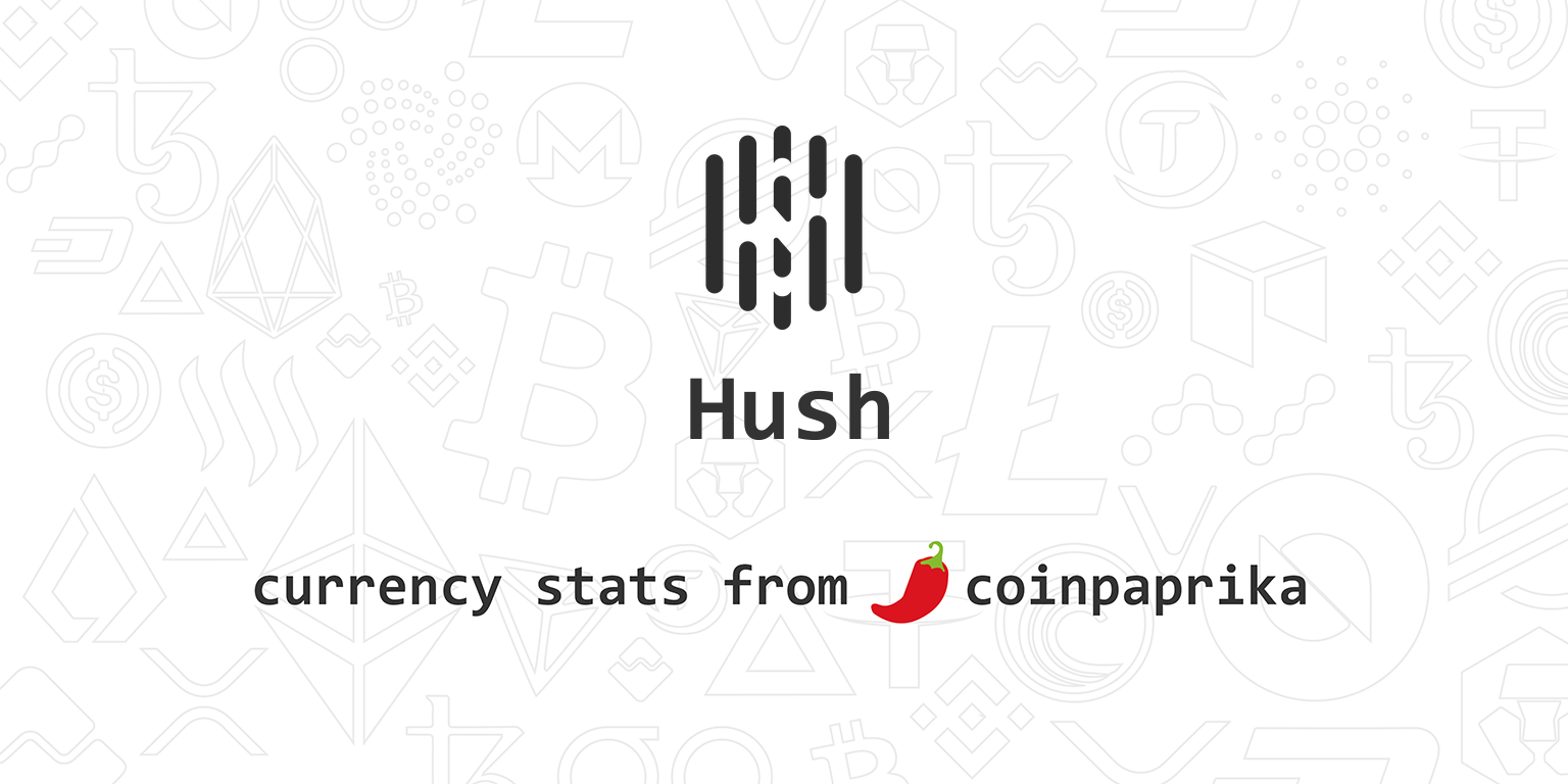 Hush Price Today - HUSH Price Chart & Market Cap | CoinCodex