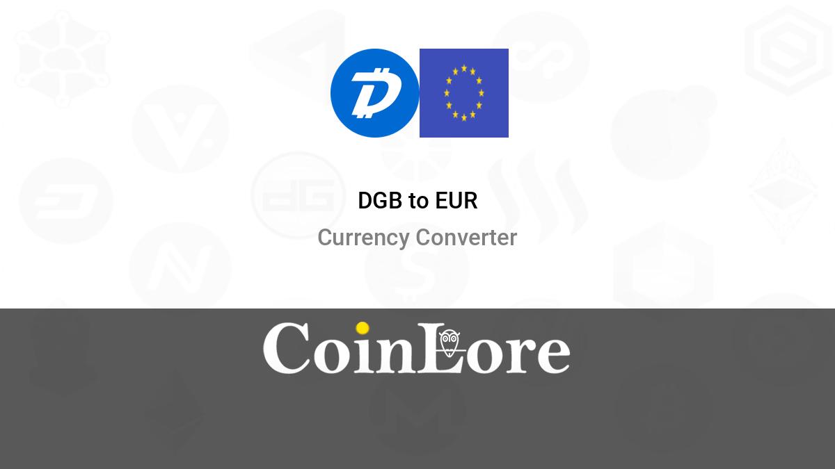 DigiByte to Euro (DGB in EUR)- BitcoinsPrice