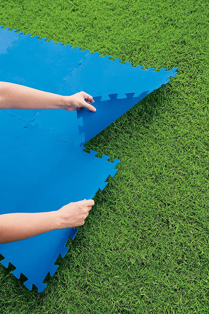 Buy Bestway 8 Piece Pool Floor Protector - Blue ( x mm) | Builders