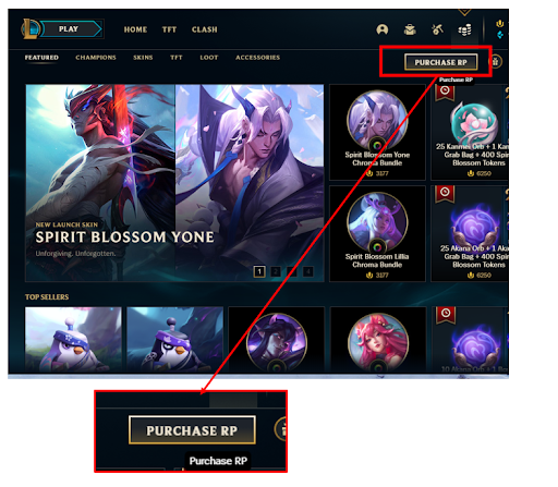 League of Legends Riot Points - LoL RP for sale / FunPay