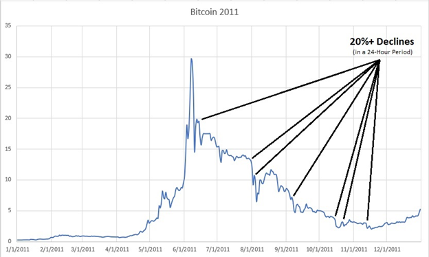 7 of the Biggest Bitcoin Crashes in History