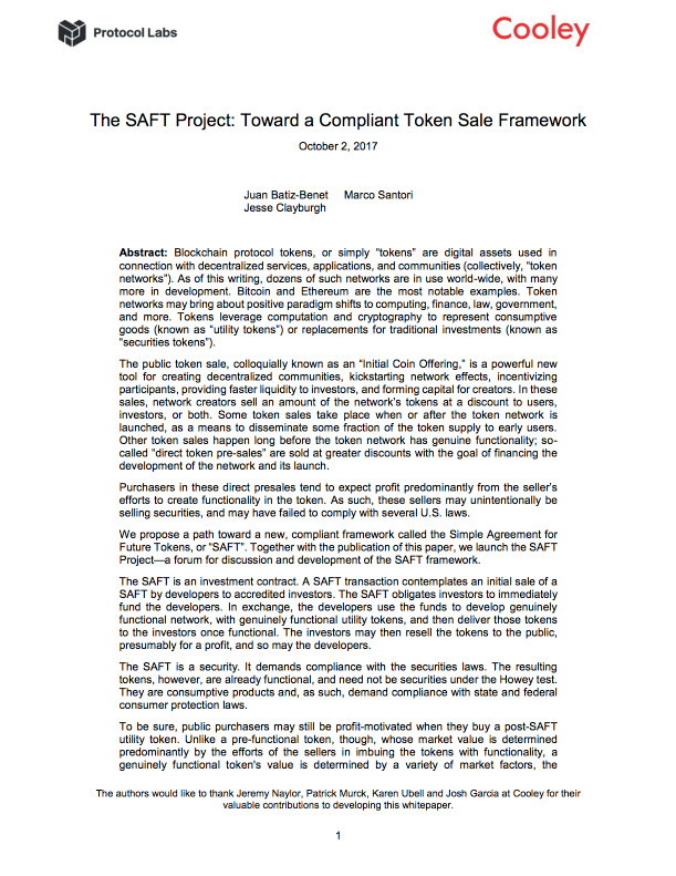 What Is a Simple Agreement for Future Tokens (SAFT) in Crypto?