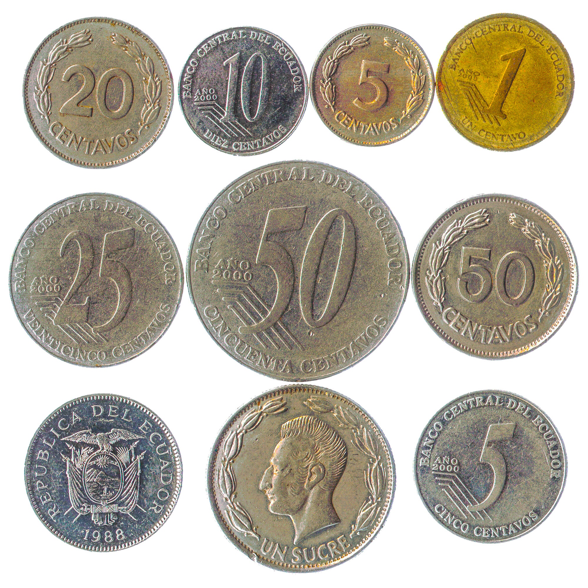 Ecuador, 50 centavos, | The Ryanarium