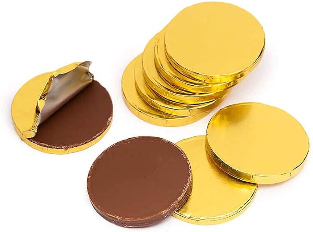 Milk Chocolate Gold Coins 1/2lb Bag - Van Otis Chocolates