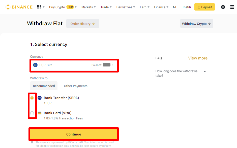 How To Withdraw From Binance To Bank Account In Australia