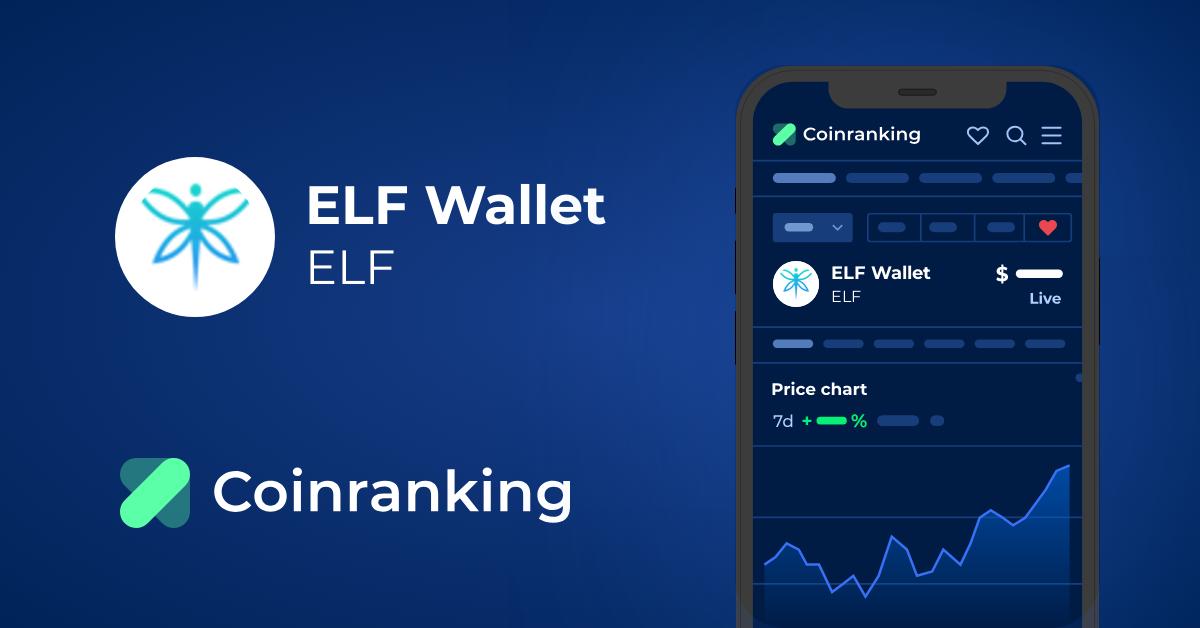 ELF Wallet price now, Live ELF price, marketcap, chart, and info | CoinCarp