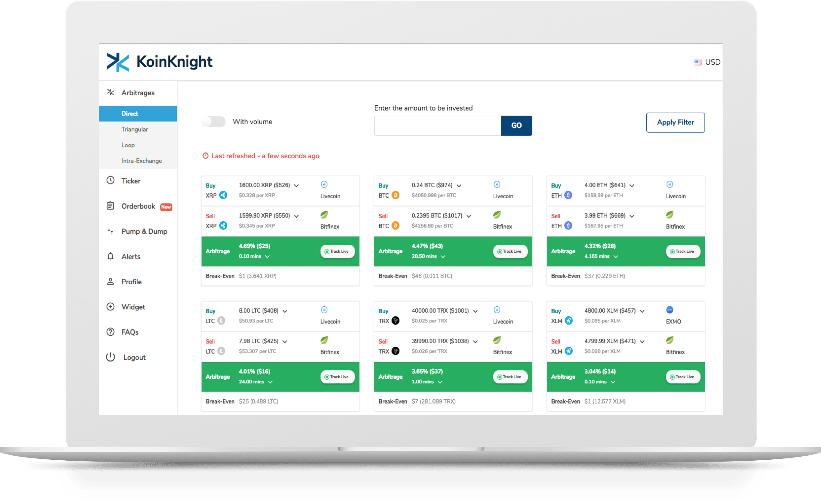 The Best Crypto Coin Arbitrage Tool In The Market | Coinarbitrage